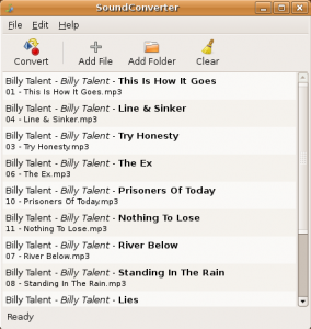 SoundConverter Main Interface